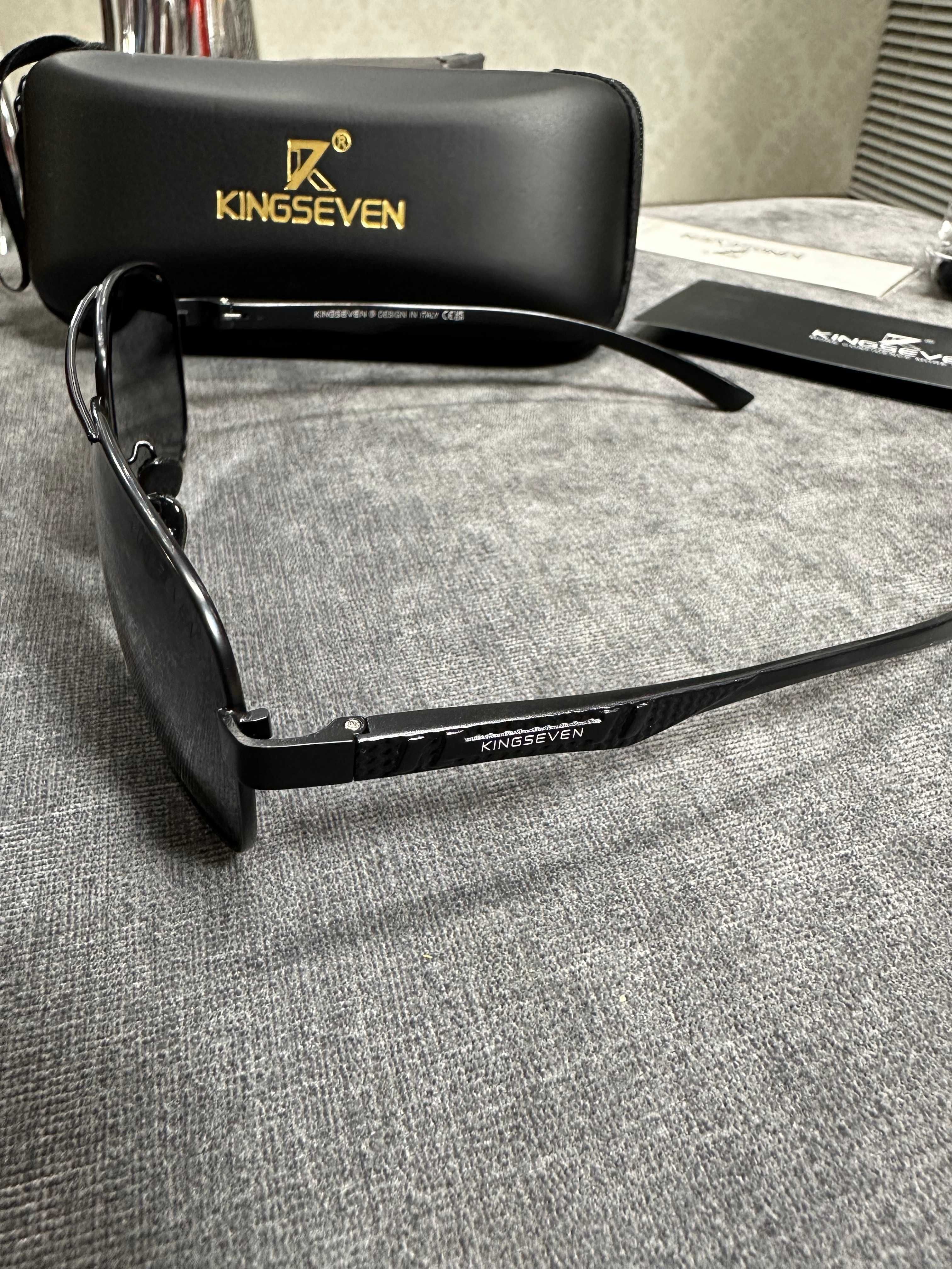 Męskie Okulary Przeciwsłoneczne Kingseven czarne