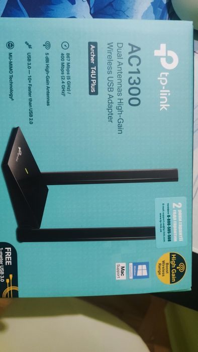 Wi-Fi адаптер TP-link Archer T4U plus AC 1300