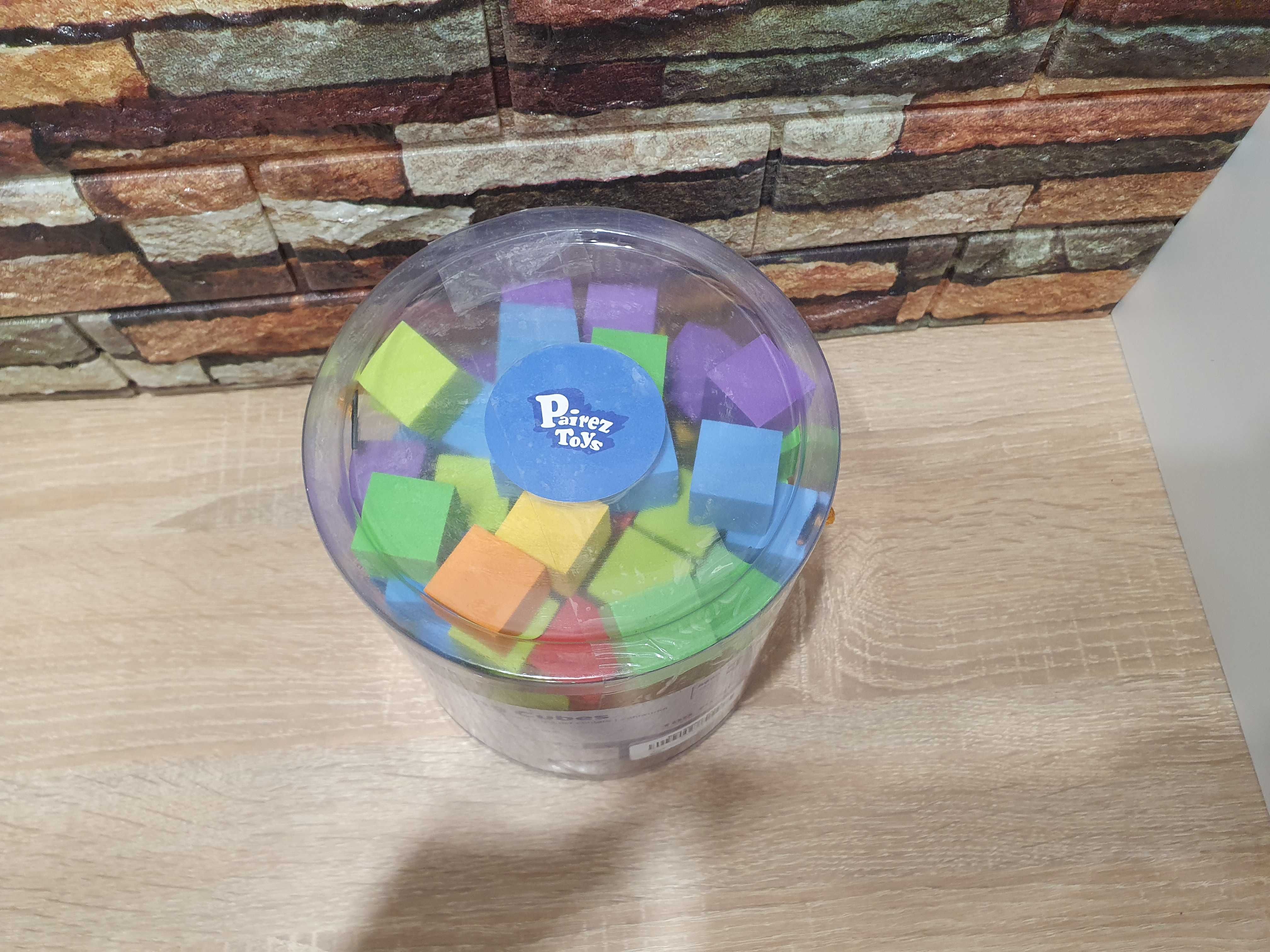 Counting Cubes Piankowe Klocki Edukacyjne 105 szt. Nauka Liczenia