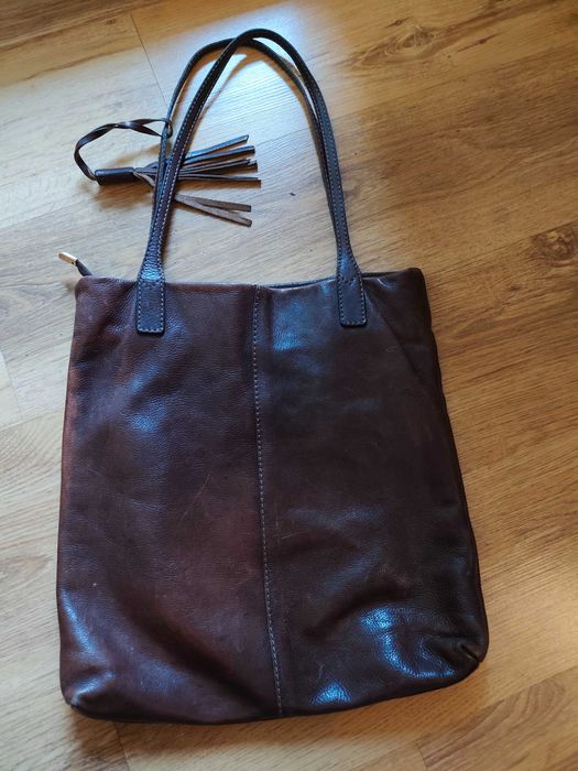 Torebka skórzana duża