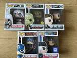 Funko pop - lote - darth vader, james bond, dr maru, cap america