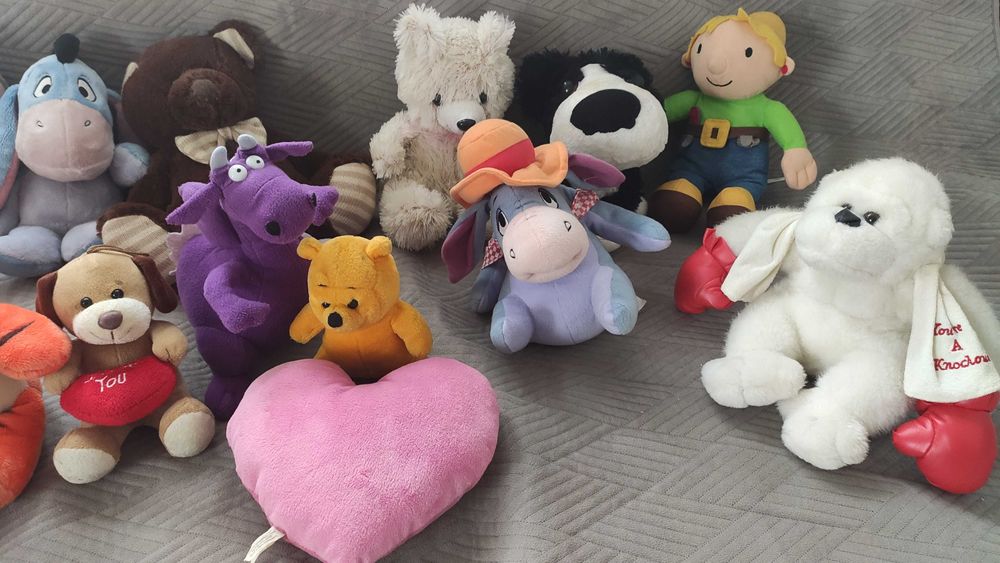 Zabawki pluszaki / Zestaw pluszaków 15 sztuk - Kubuś Puchatek i inne