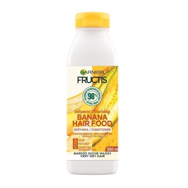 Odżywcza Odżywka do Włosów Garnier Fructis Banana Hair Food - 350ml