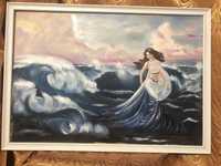 Картина маслом на холсте «Морская царица»