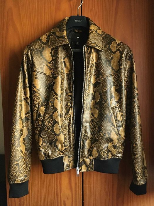 Blusão H&M padrão cobra para homem - tamanho S