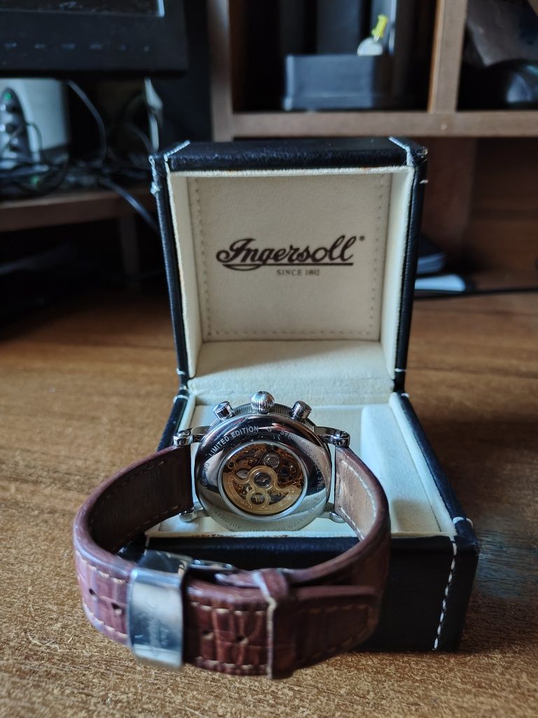 Часы Ingersoll IN2716WH Gandhi III Automatik 42mm 3ATM