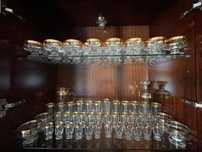 (RESERVADO) Serviço de Copos Dourado e Cristal