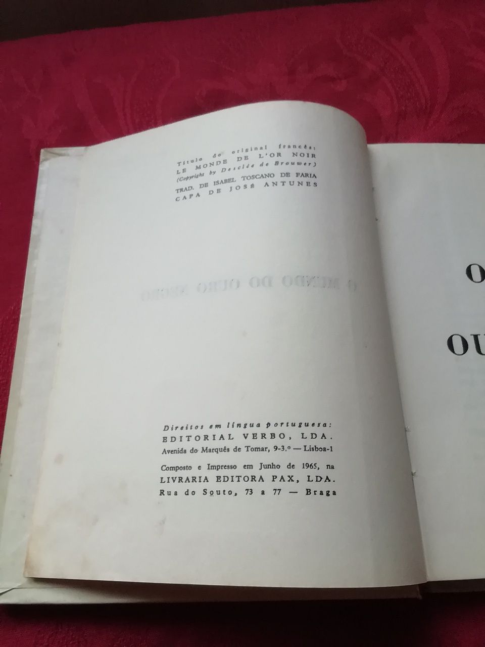 O mundo do ouro negro - livro de 1960