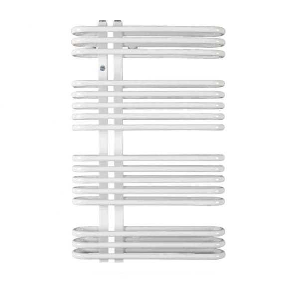 Grzejnik łazienkowy stalowy, biały, wys. 80 szer. 50 i głęb. 10 cm