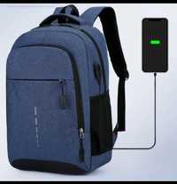 Рюкзак USB-зарядка, наплічник Новий