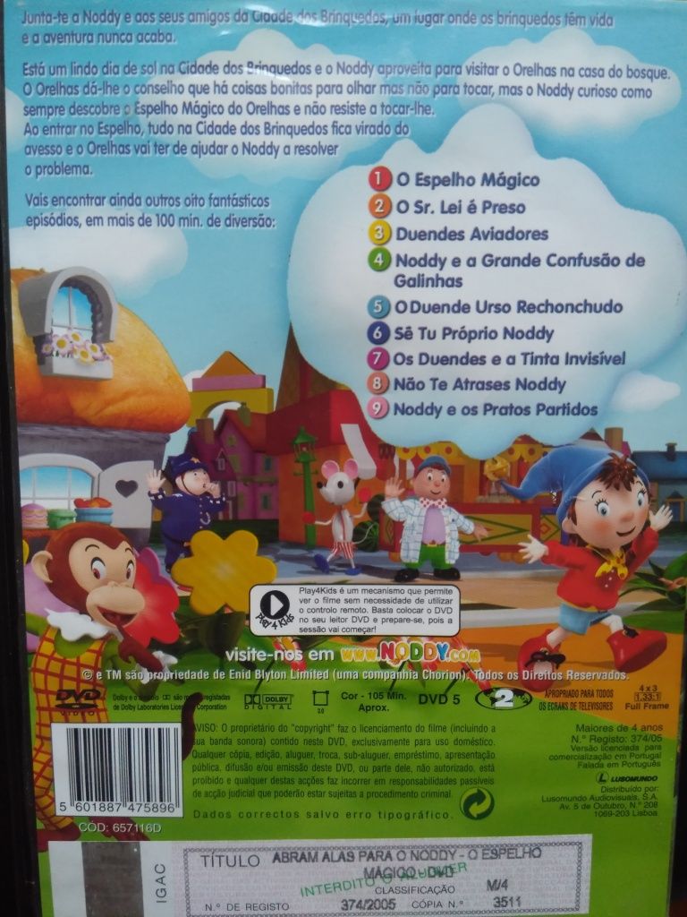 Séries de animação Ruca / Noddy / Fimbles