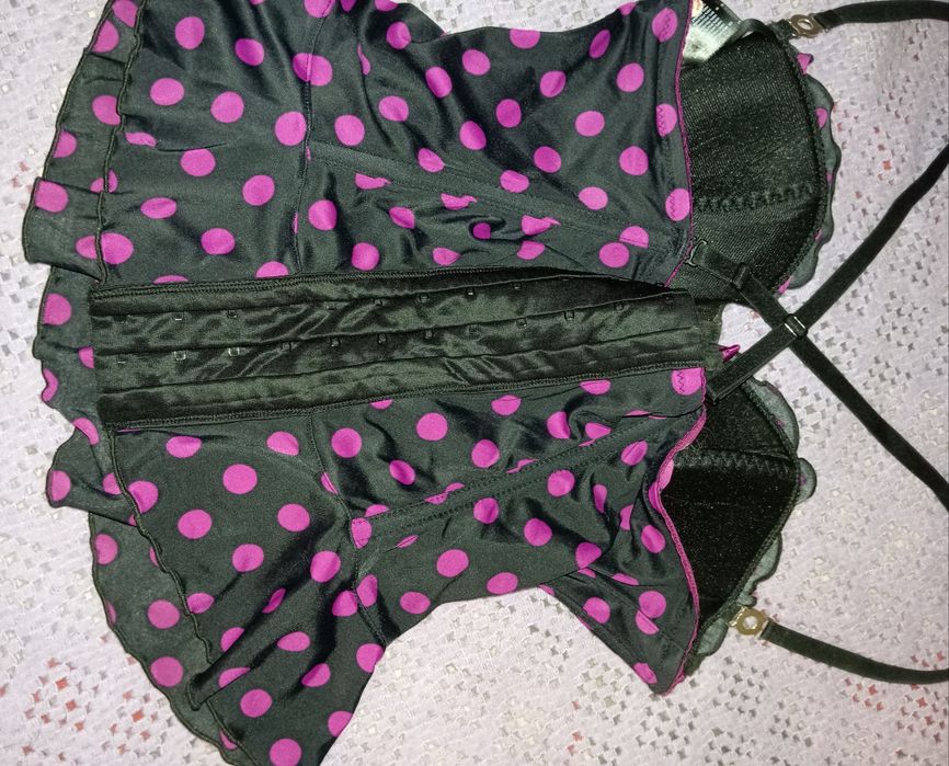 Корсет 2 шт - горохами,в цветочек