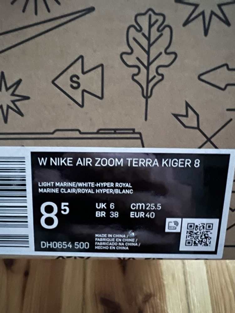 Buty bieg Nike Air Zoom Terra Kiger 8 W Fioletowo-Różowe 8.5 US nowe