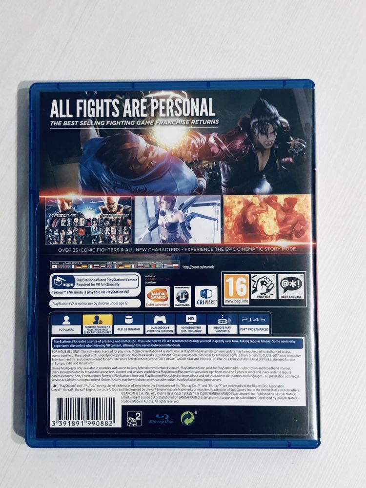 Tekken 7 gra na ps4 gry playstation pro vr ps5 bijatyka