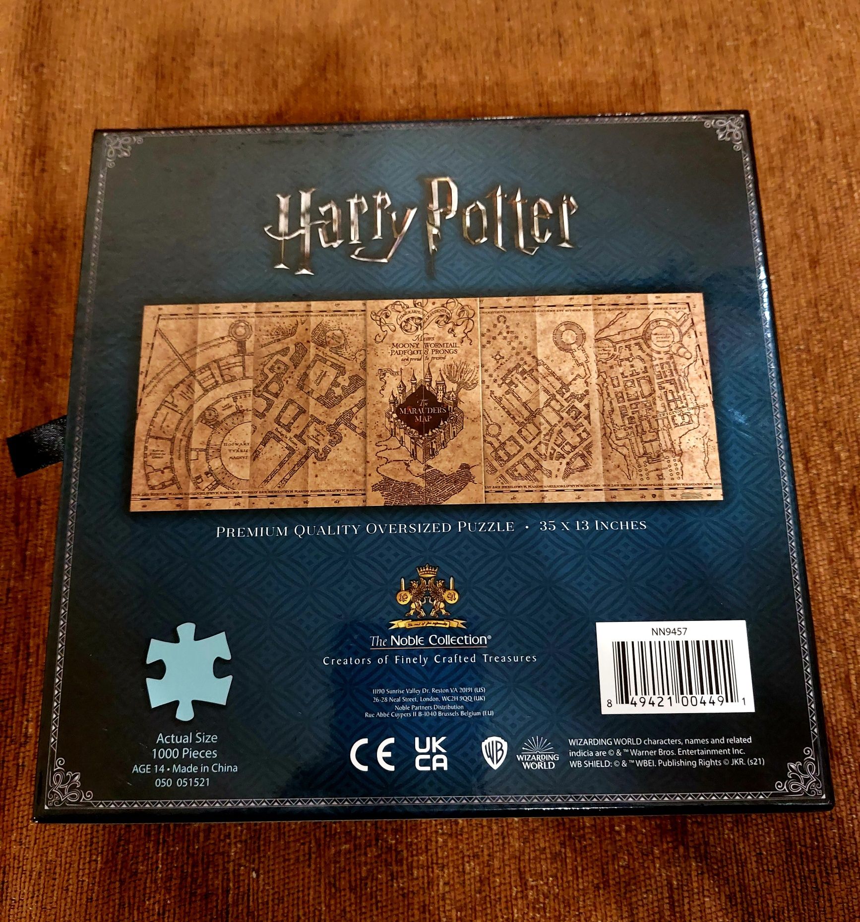 Puzzle Harry Potter Marauder's Map - mapa huncwotów