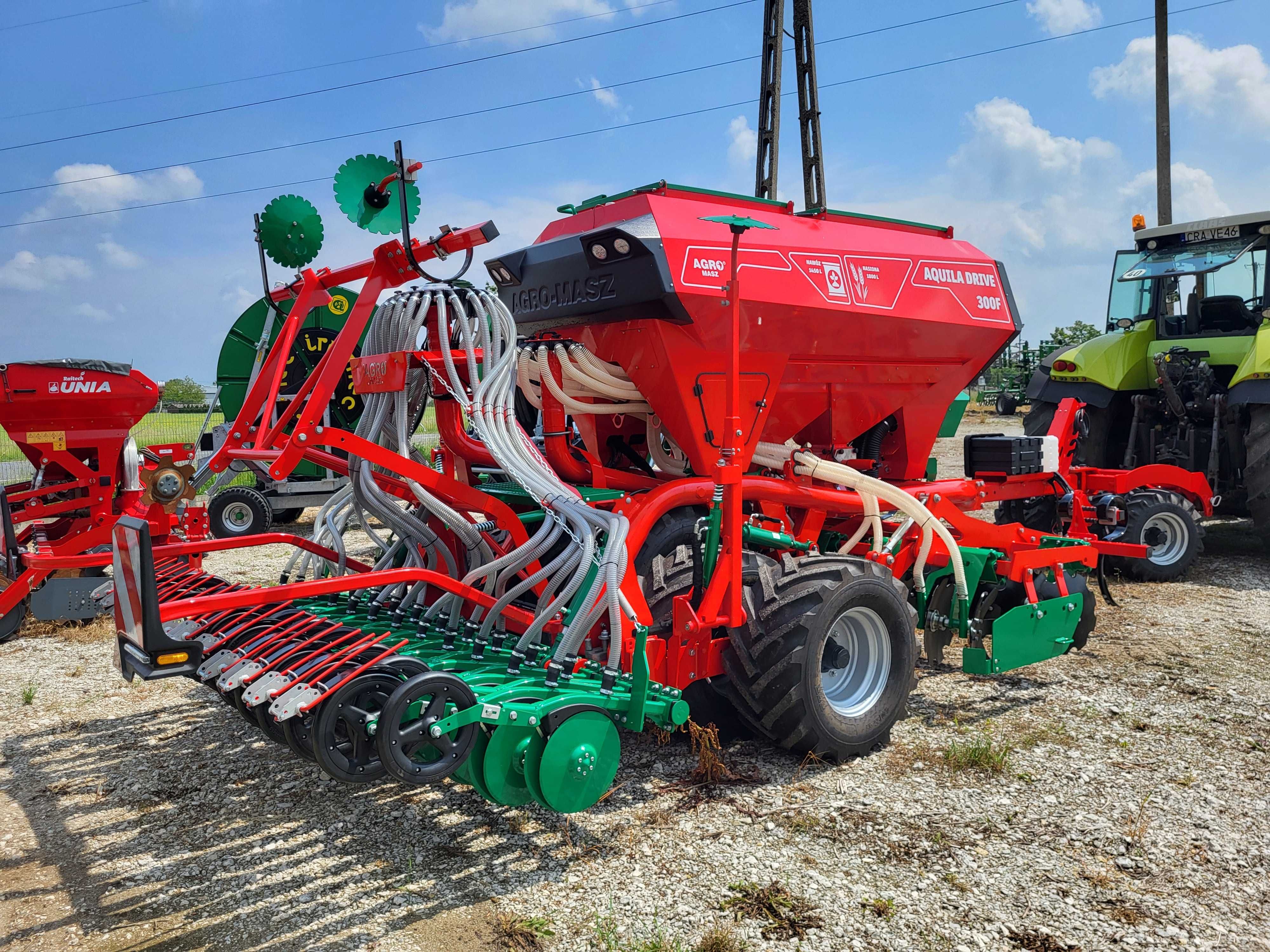 OD RĘKI !!! Siewnik zbożowy pneumatyczny Agro-Masz Aquila Drive F 300
