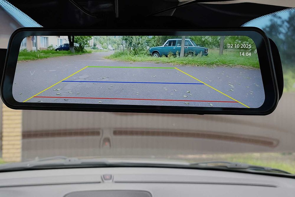 Дзеркало-відеореєстратор 12Мп 10" 2 камери  Топ! Гарантія! Якість!