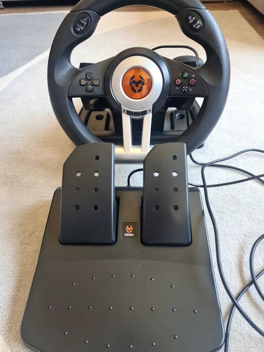 Volante + Pedais Nox Krom Ps4 e Xbox
