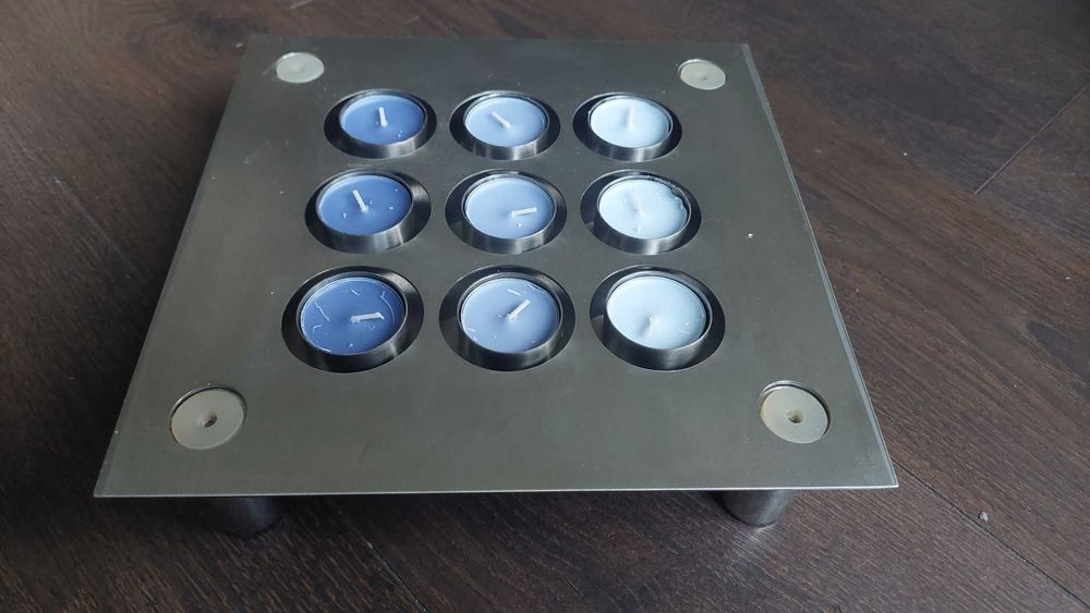 Płyta wielofunkcyjna: podst. na tort, podgrzewacz jedzenia, świecznik