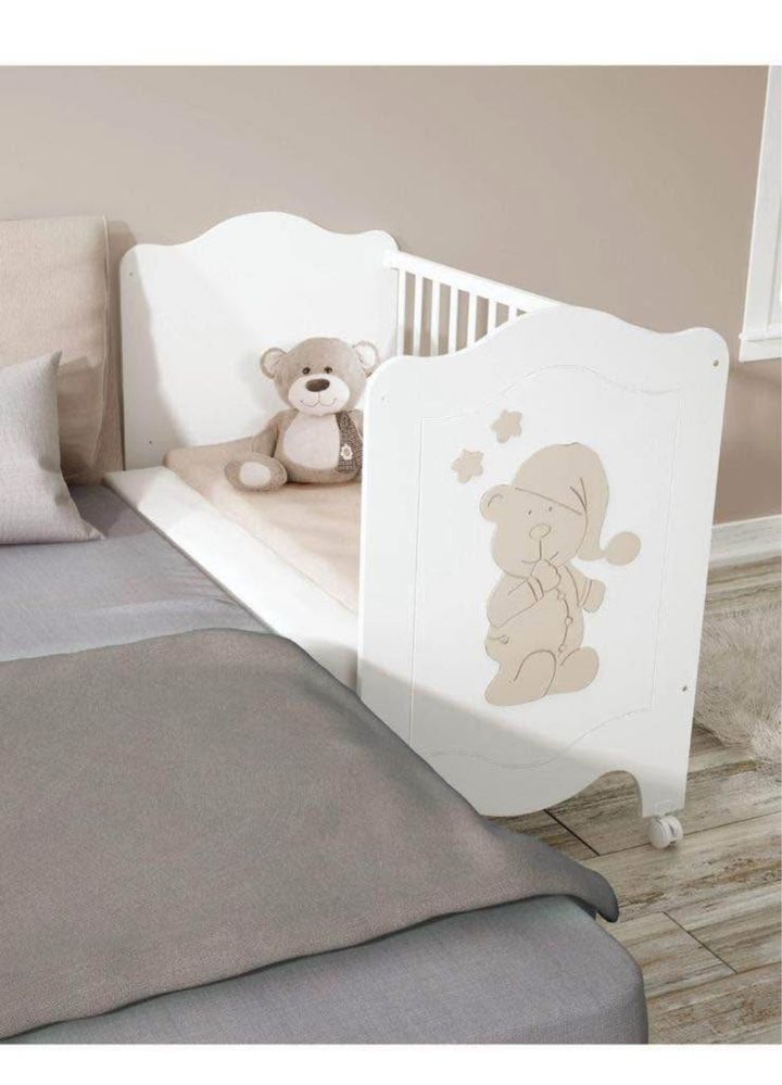 Berco trama + colchao + kit co sleep branco da trama