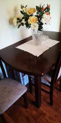 Stół rozkładany z krzesłami 125x79cm