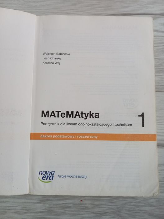Matematyka 1 nowa era