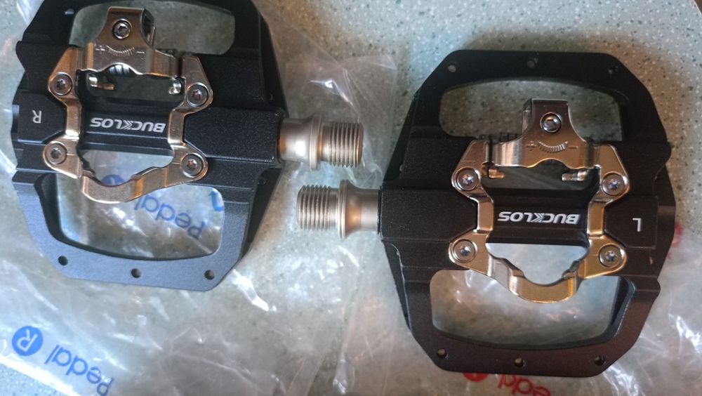 Wyprzedaż.. Nowe pedały rowerowe BUCKLOS SPD PD-M680