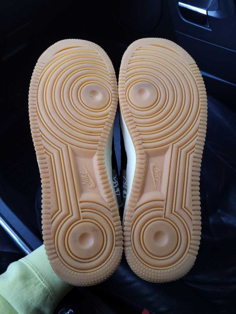 Кожаные кроссовки Nike Air Force 1 Low Travis Scott Cactus Оригинал