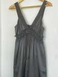 Vestido acetinado preto