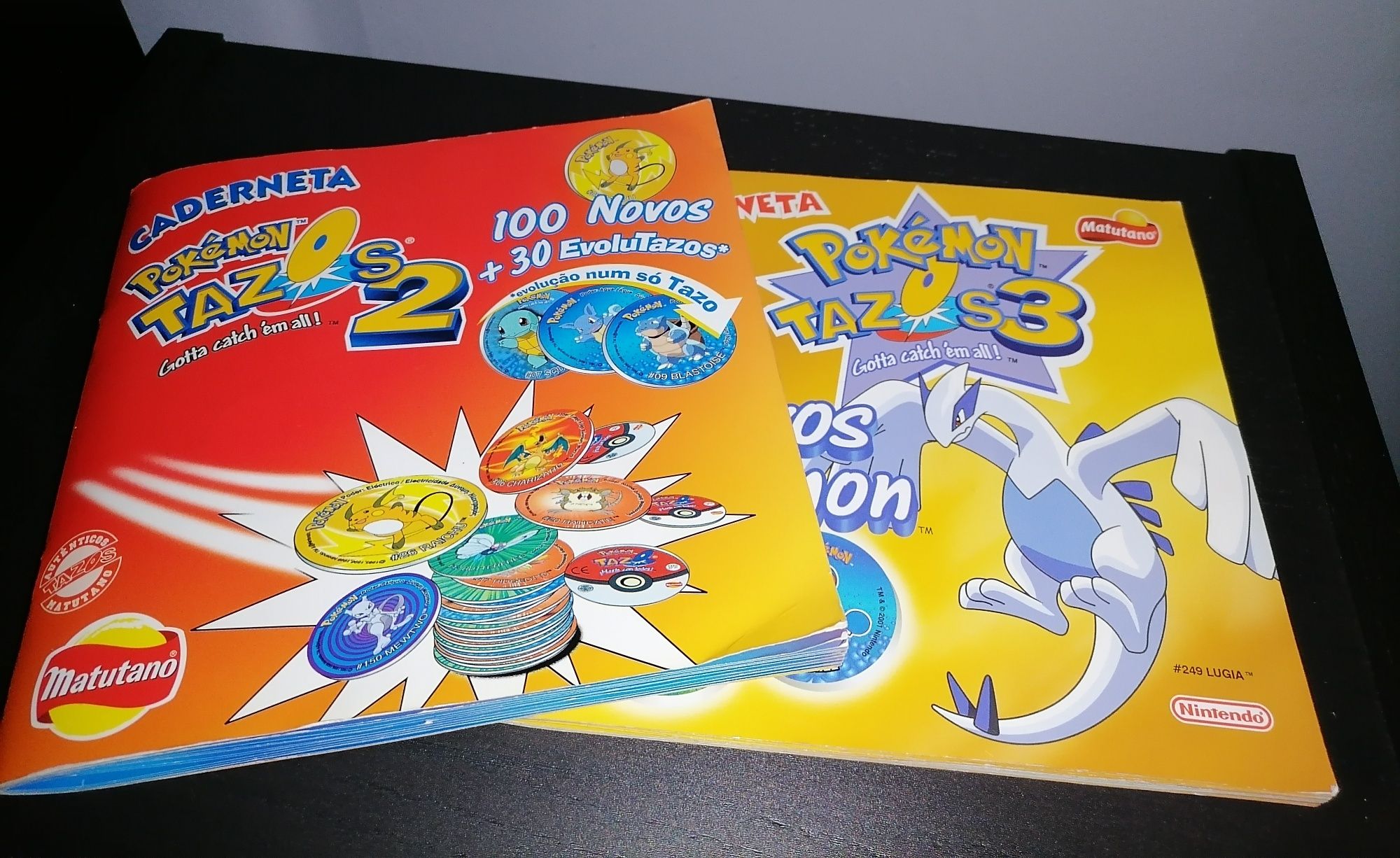 Cadernetas "Pokemon Tazos 2/3"