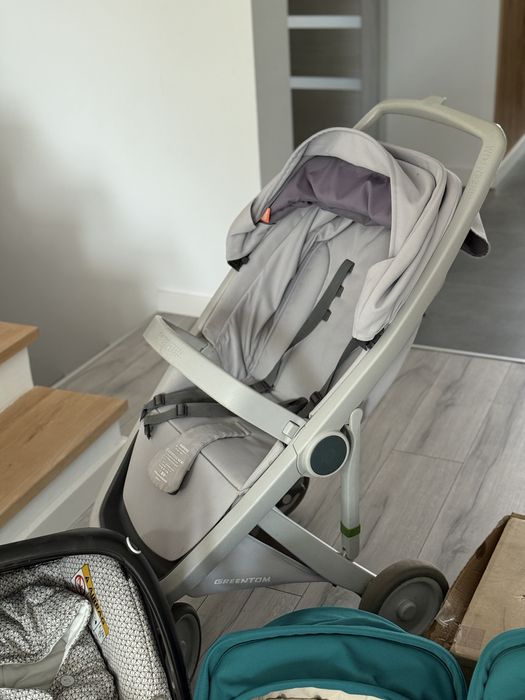 Wózek Greentom 3w1 fotelik maxi cosi z bazą dodstki