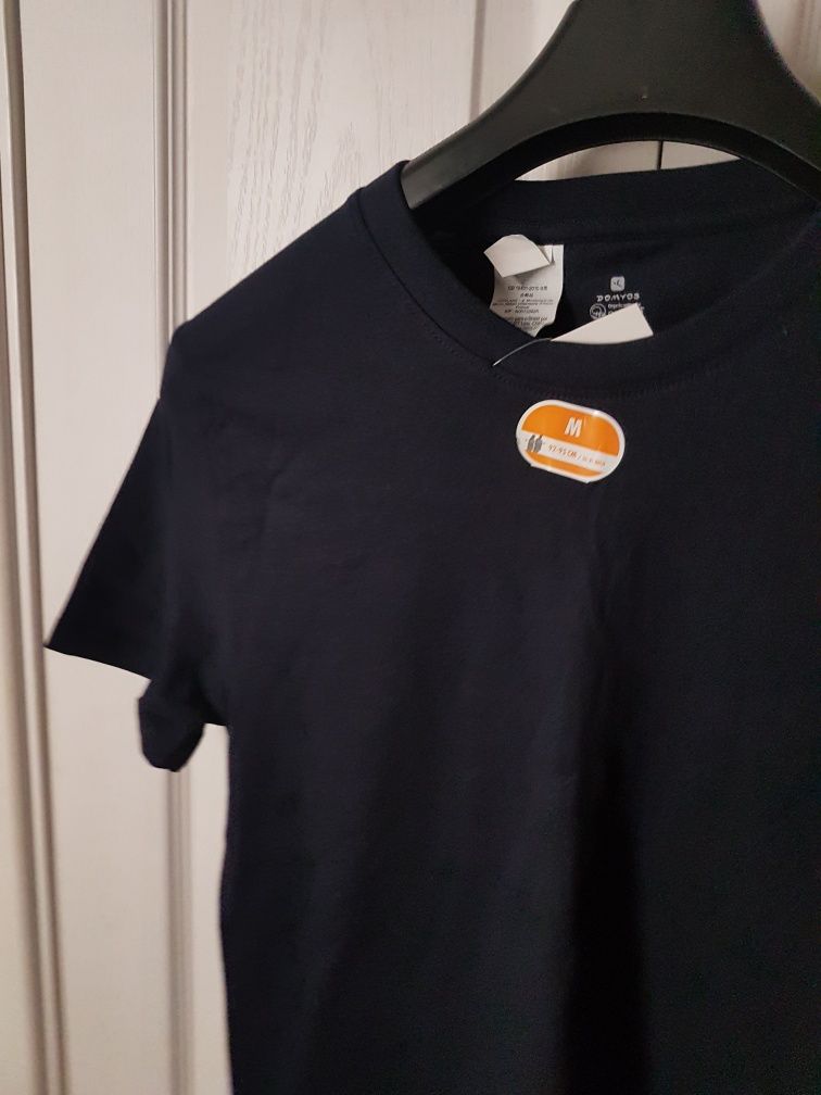 T-shirt  M 175 cm Domyos granatowa