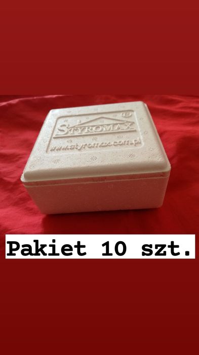 Pakiet 10x styrobox pojemnik styropianowy do transportu zwierząt