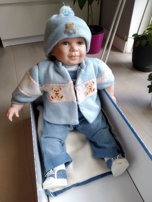 Lalka porcelanowa bobas duża