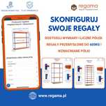Regały półkowe do magazynu warsztatu garażu polki magazynowe