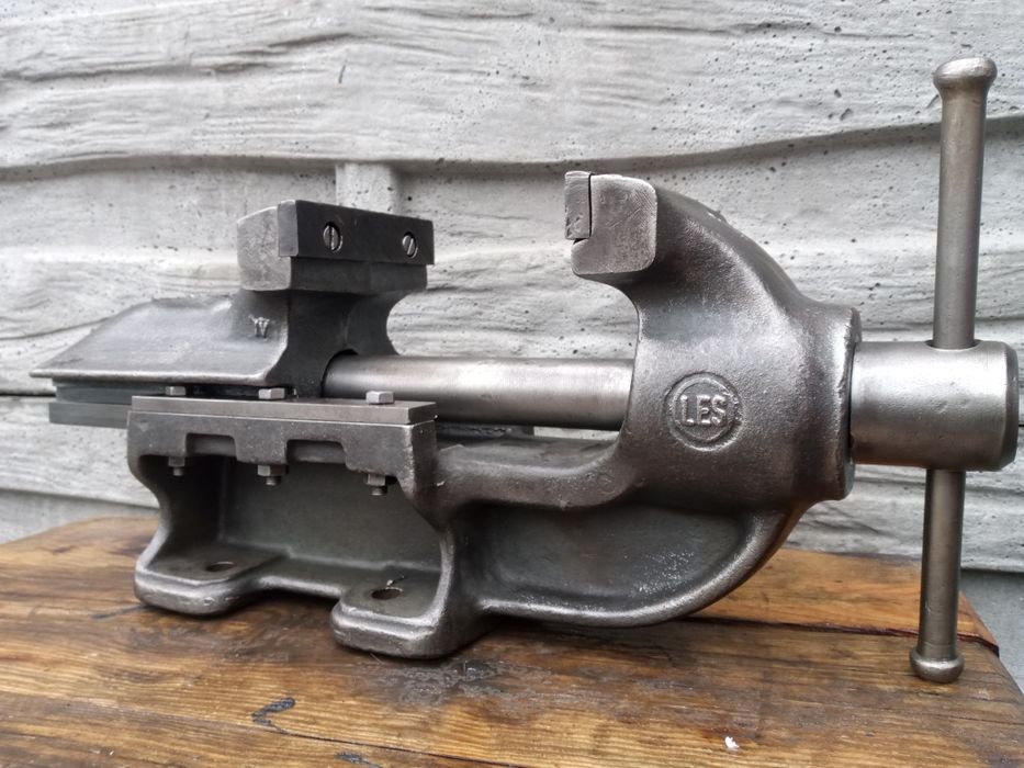 Stare Niemieckie imadło warsztatowe LES125 stan bdb, Rachunek,