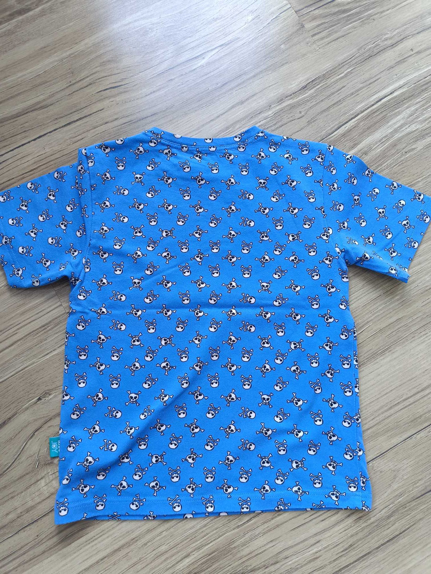 T-shirty bluzki 2 szt Kids Joy 128/134 biała i niebieska.