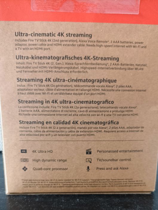 Amazon firestick 4k novo