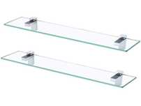 KES Szklana Półka Łazienkowa 8mm, 60cm, 2 szt. – Hartowane