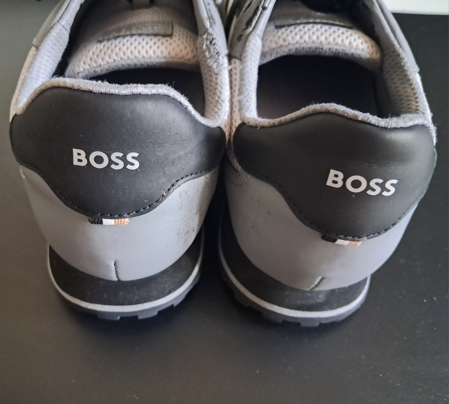 Buty Hugo Boss parkour męskie 46 szare sneakersy