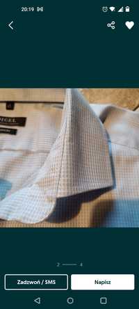 Koszula męska jasny niebieska , wytłaczana , rozmiar XL
