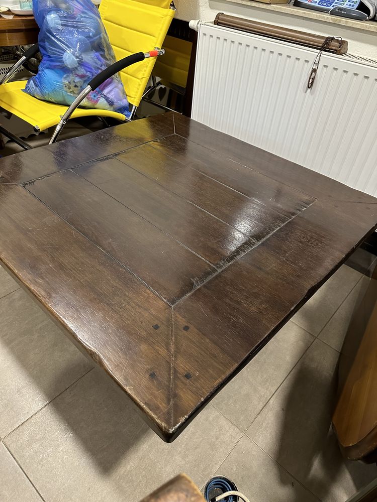 Stół ława indyjska drewniana ciężka stolik kawowy pomocnik 434