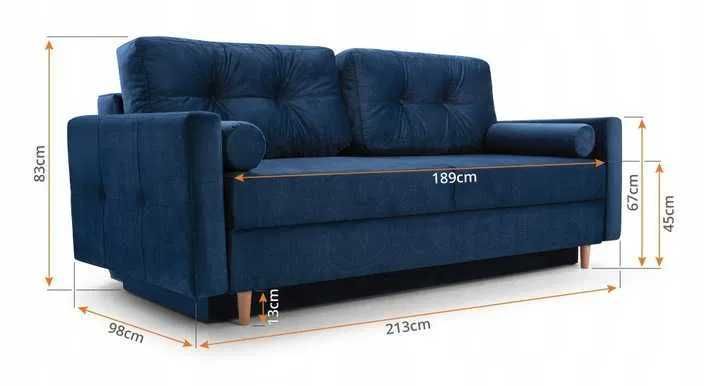 Kanapa BIANO sofa, skandynawska, bonell, nowość