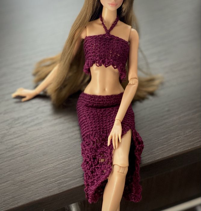 Вʼязаний одяг для ляльки Integrity toys, Barbie