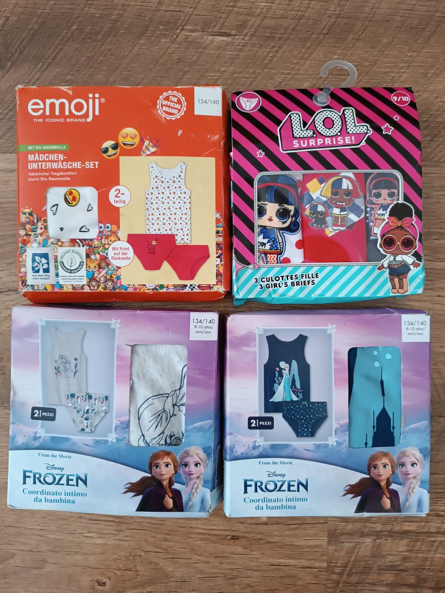Комплект білизни Frozen,emoji  134-140;трусики LOL 9-10 років