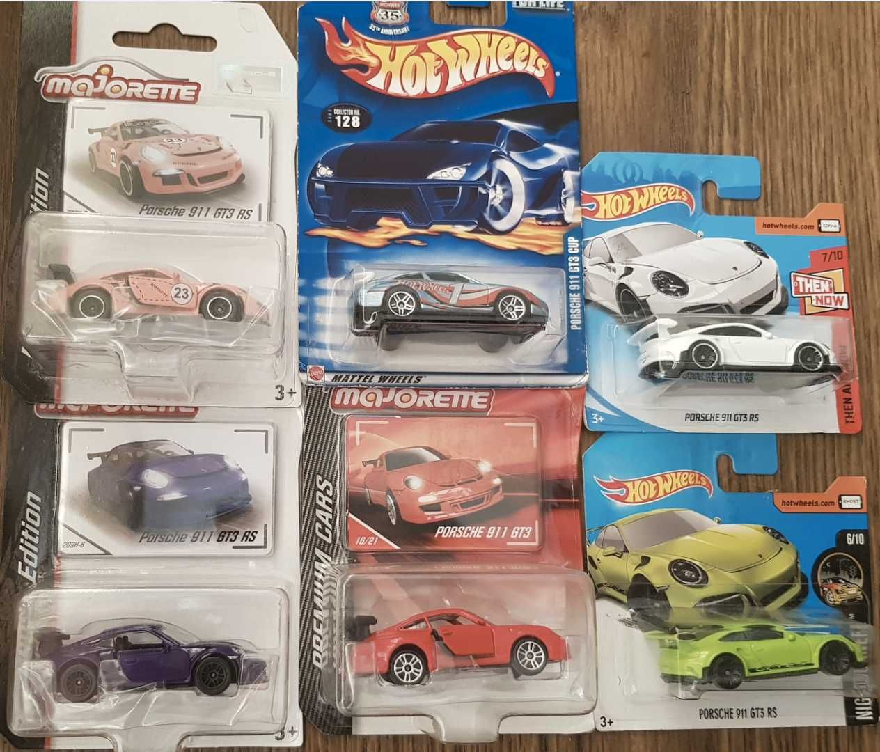 2003 Hot Wheels Porsche 911 GT3 CUP + Majorette Porsche 911 GT3 RS сет