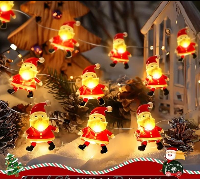 Новорічне світло,гірлянда на батарейки