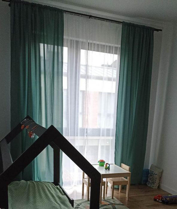 Zasłony miętowe 2sztuki