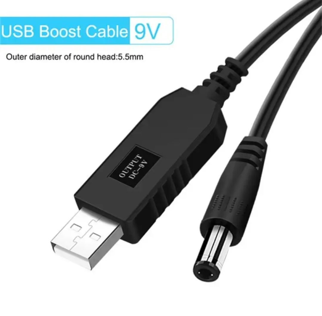 Кабель-шнур для роутера USB 12V-9V