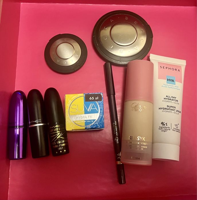 Zestaw kosmetyków sephora mac glamshop becca golden rose